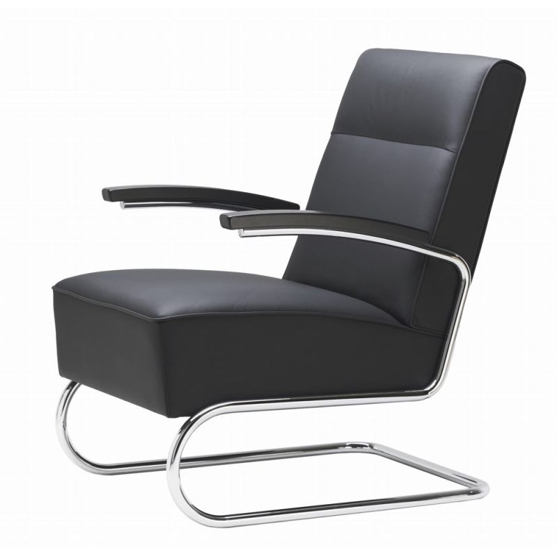 Thonet S 412 Sessel hohe Rückenlehne Freischwinger 